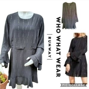Who what wear bell‎ sleeve dress XXL